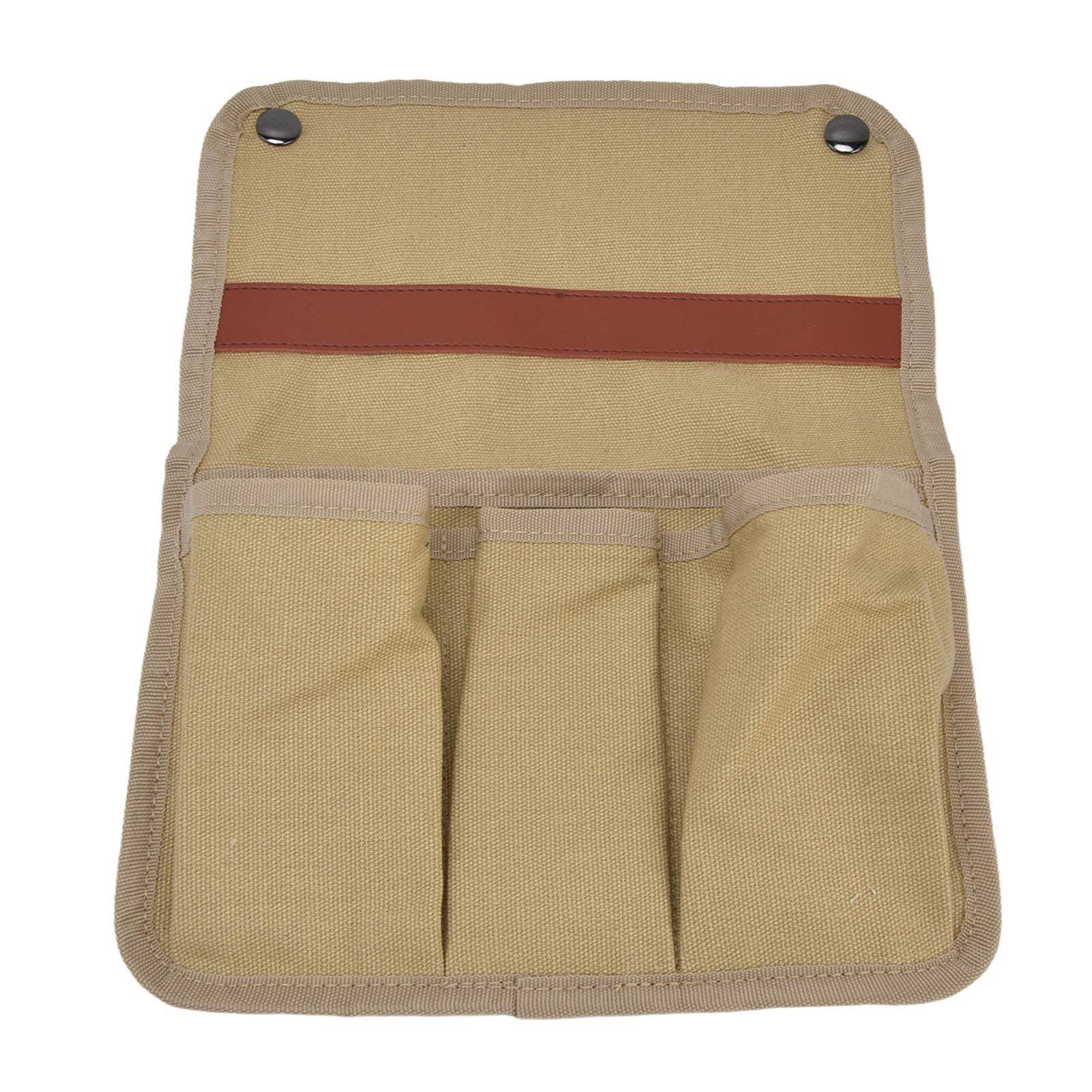 Oxford Cloth Hanging Storage Bag - Durable Chair Armrest Organizer for Picnic, Camping & Outdoor Activities | Perfect for Camp Chairs, Beach Trips & Tailgating (Khaki)