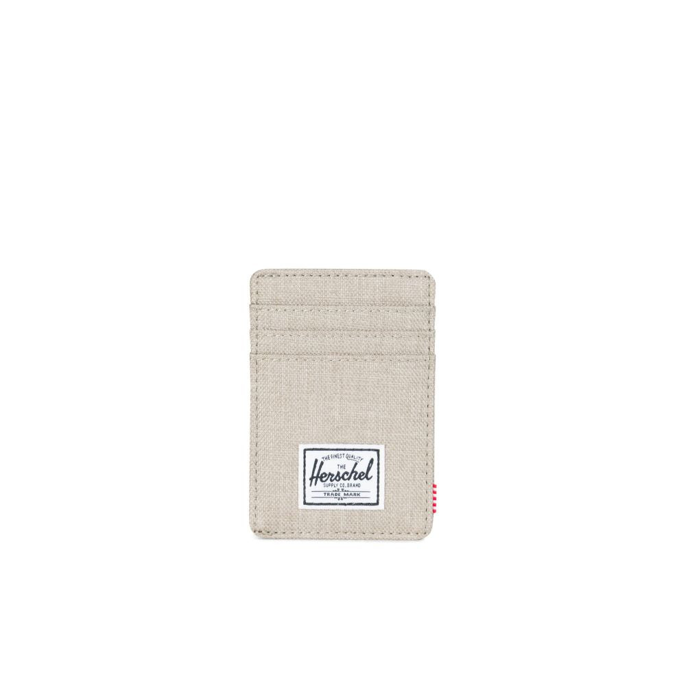 Herschel Raven Wallet - Light Khaki Crosshatch Slim RFID Blocking Bifold Wallet for Men | Perfect for Everyday Carry, Travel & Minimalist Lifestyle