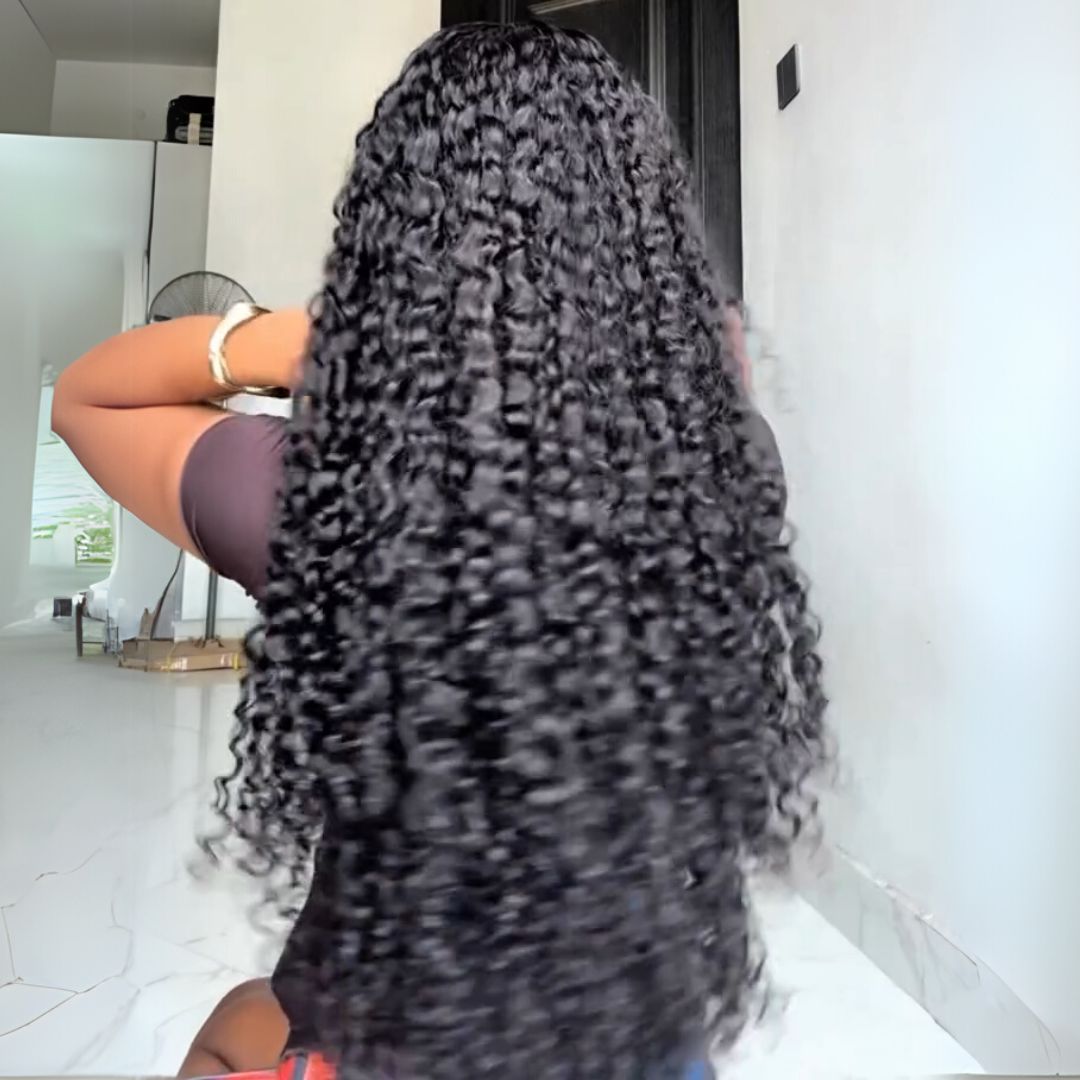Premium 5x5 Transparent HD Lace Frontal Wig - 250% Density Super Double Drawn Human Hair Wig with Tiny Curls for Women | Perfect for Daily Wear, Parties & Special Occasions