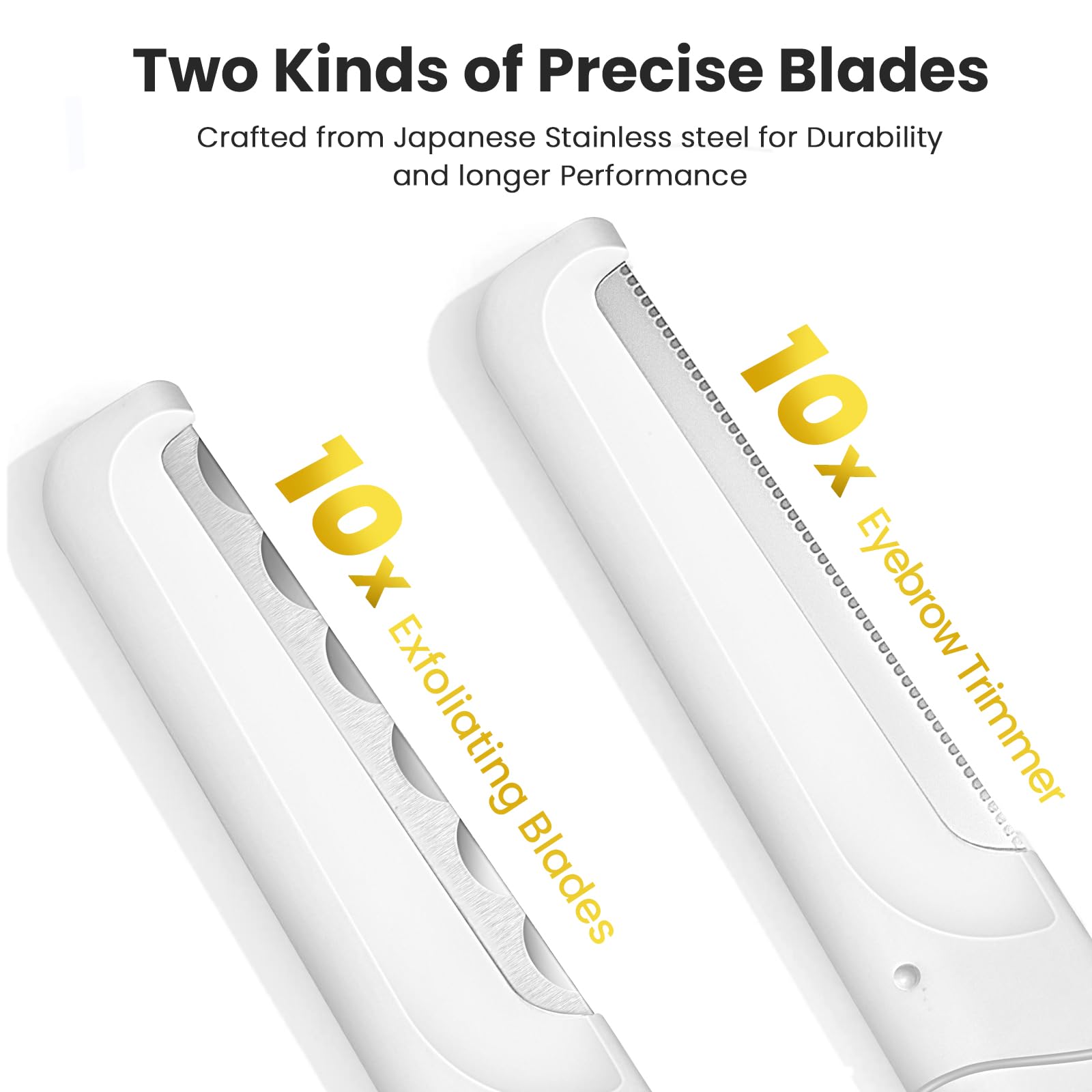 Premium Dermaplaning Tool for Face Exfoliation - Eyebrow Razor & Peach Fuzz Remover for Women - Painless Facial Hair Removal for Smooth Skin - Perfect for At-Home Spa Days & Pre-Makeup Prep
