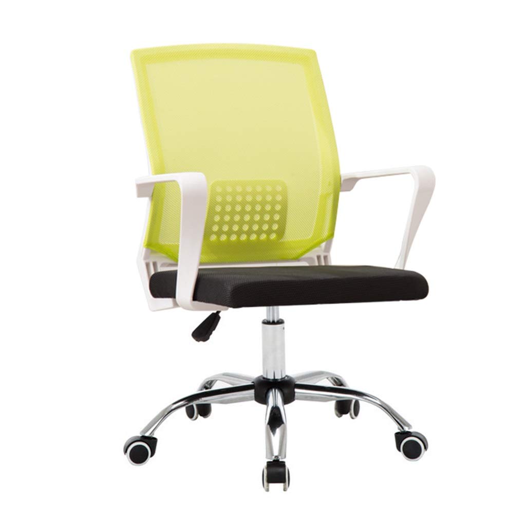 Ergonomic Swivel Guest Chair - ChangSQ Comfortable Office Chair for Computer Work, Conference, Study & Home Use - Soft Padded Seat, Adjustable Height - Perfect for Workstations, Home Offices & Meetings (Green)