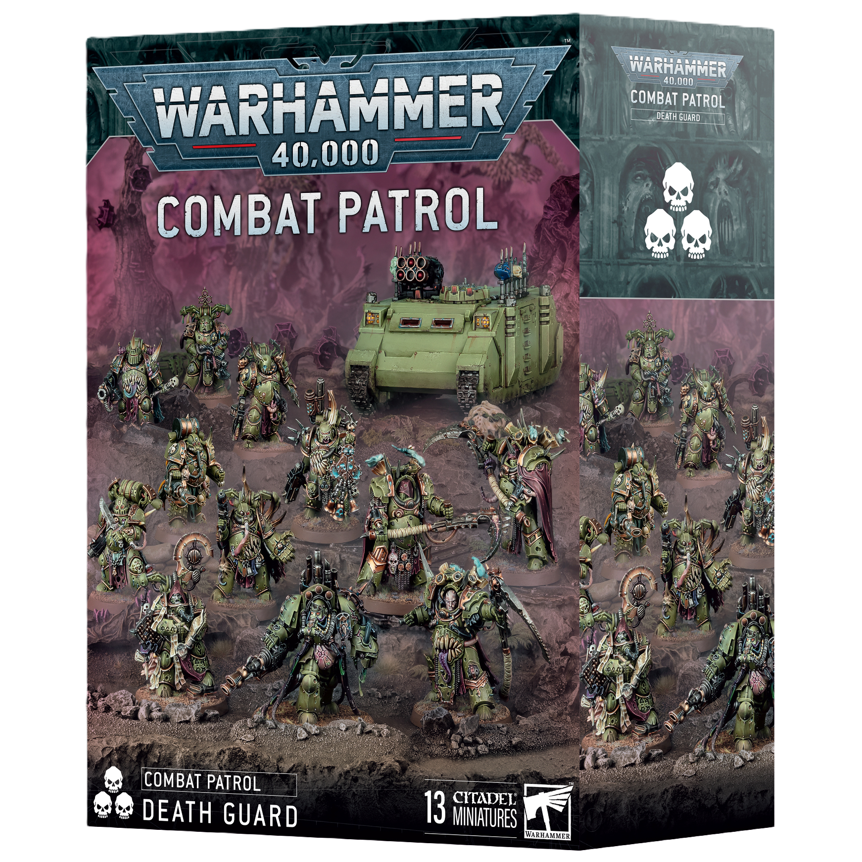 Warhammer 40K Death Guard Combat Patrol Box Set (2025) - Tabletop Miniature Army Starter Kit for Wargaming & Collectors