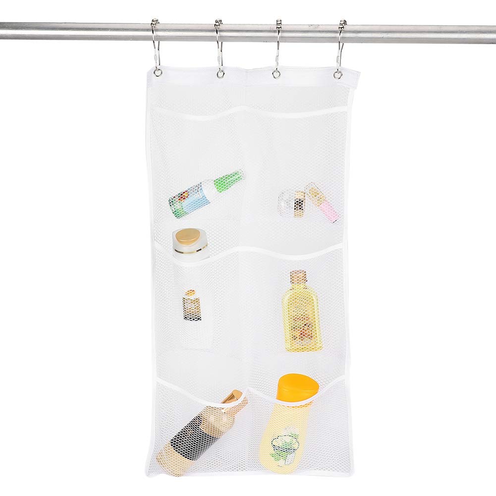 OUKENS 6-Pocket Wall Hanging Mesh Storage Bag - Space Saving Organizer for Shoes, Toys, Bathroom & Home Organization (Perfect for Closet, Nursery, Dorm Room Storage)