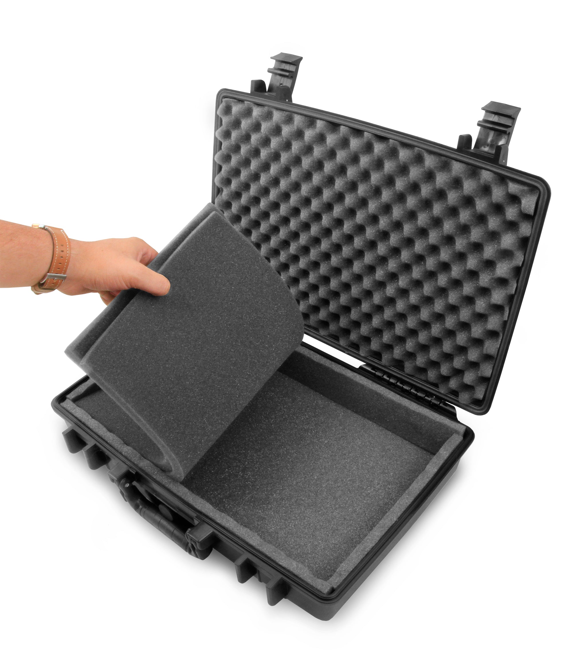 CASEMATIX Waterproof Travel Case for Zoom R20 Multi Track Recorder - Durable Carry Bag for Digital Mixer, Cables & Microphones - Perfect for Studio Recording & Outdoor Music Sessions