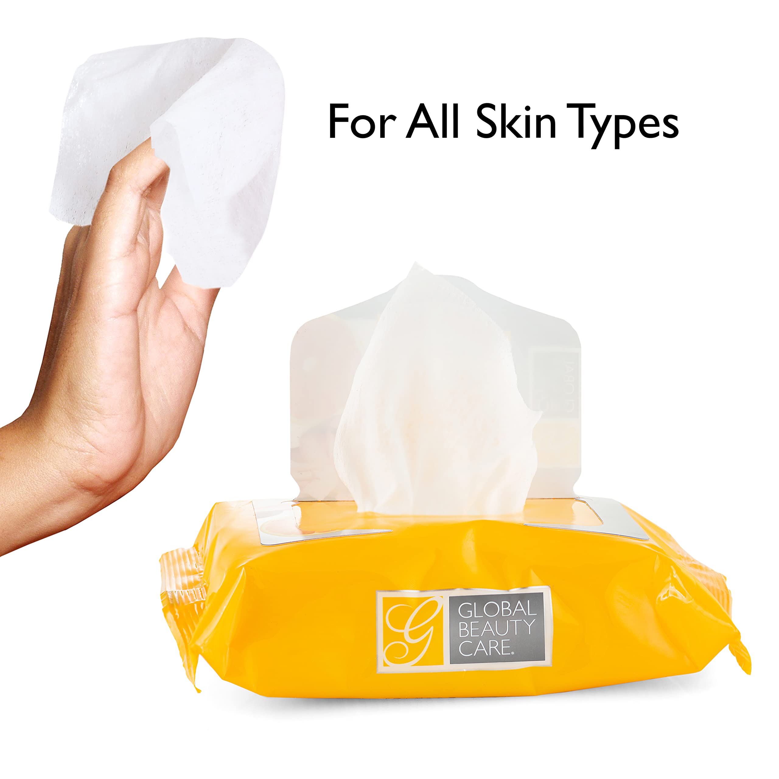 Vitamin C Cleansing Wipes for Face - 100 Count (4-Pack) | Premoistened Makeup Remover Wipes | Bulk Travel Toiletries | Gentle Exfoliating & Skin Brightening | Perfect for Travel, Gym & Daily Skincare Routine