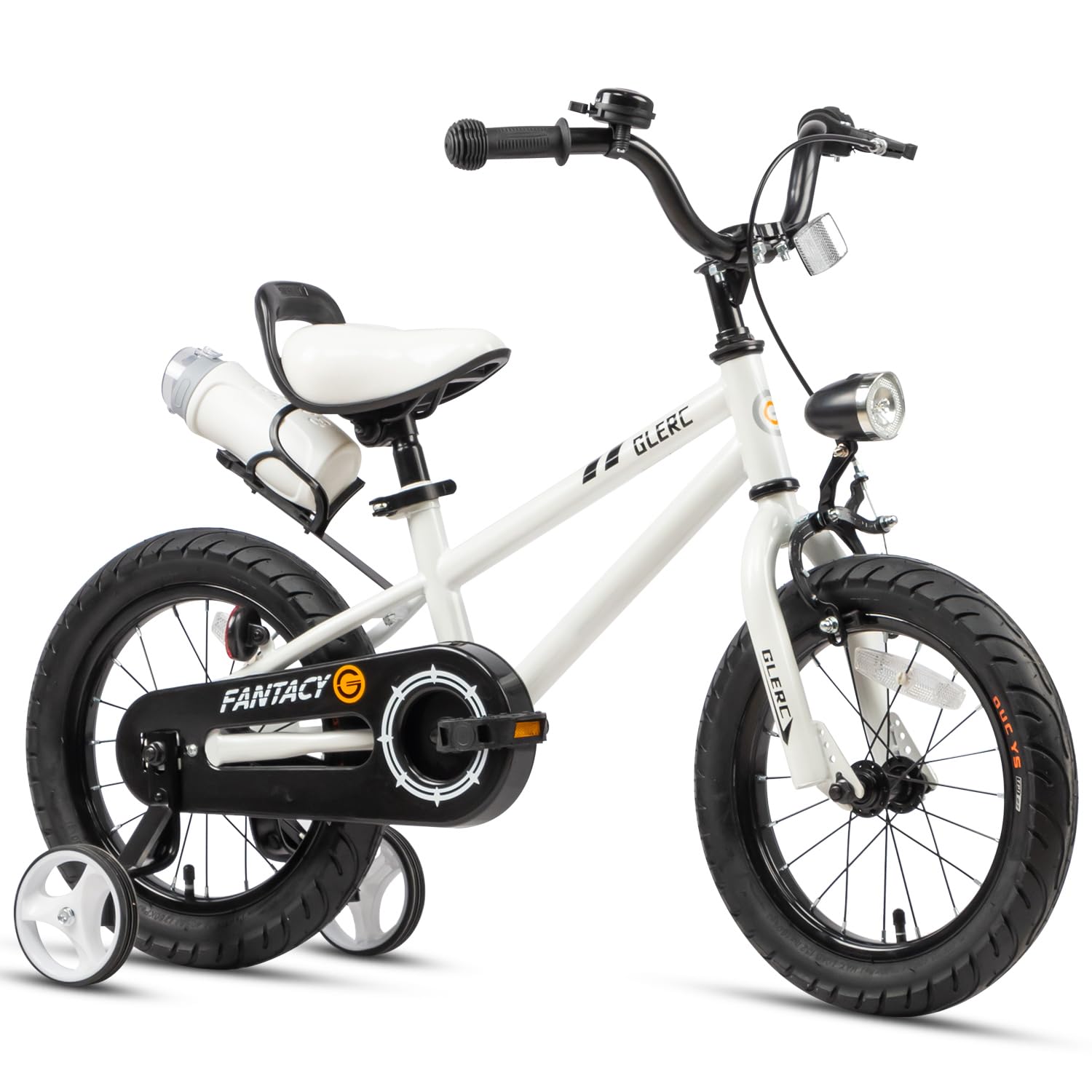 Fantasy 12 14 16 18 20 Inch Kids Bicycle for Boys & Girls Ages 2-14 - Adjustable Training Wheels, LED Headlight & Water Bottle Holder - Multiple Color Options - Perfect for Neighborhood Rides, Park Adventures & Learning to Cycle