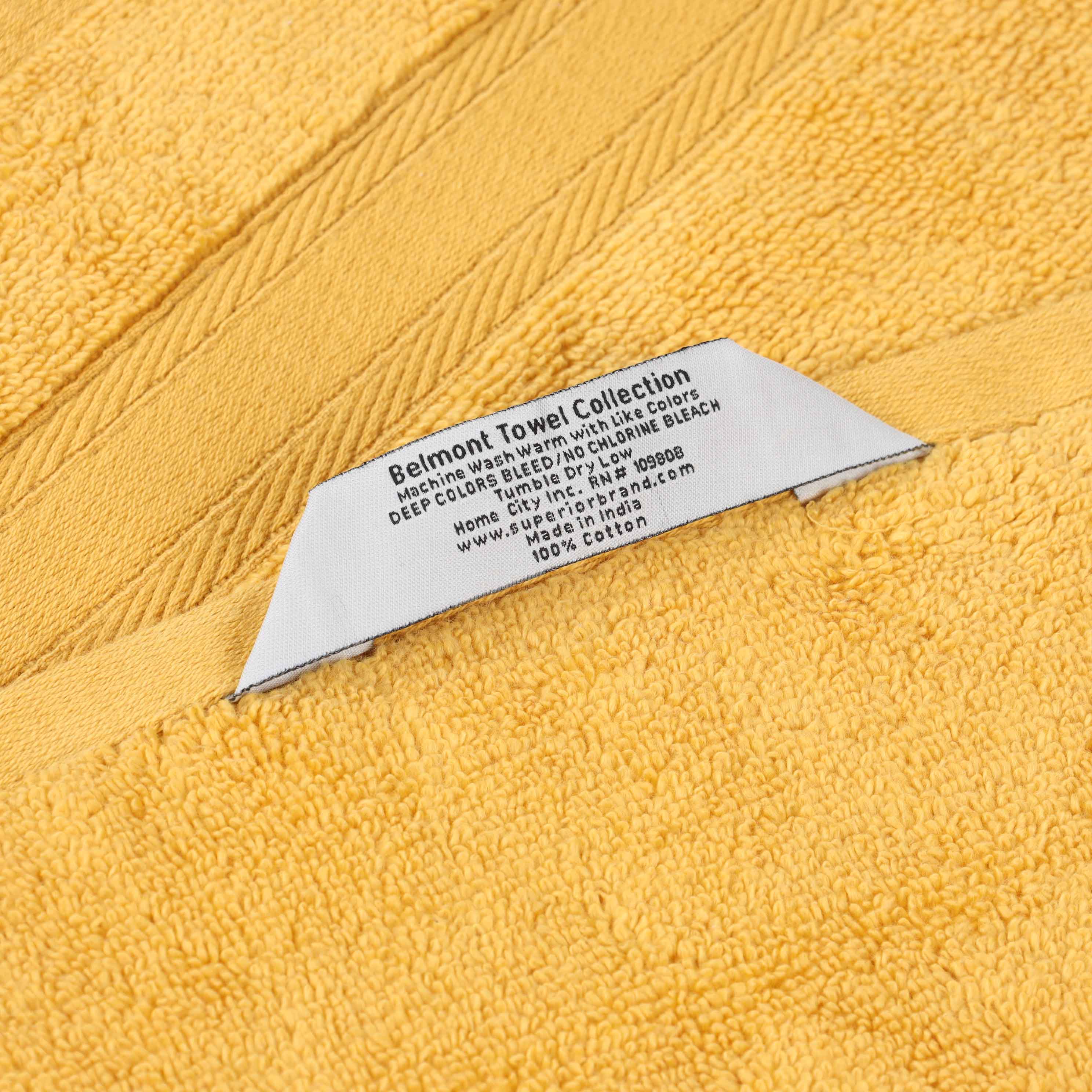 Belmont Zero Twist Cotton Medium Weight Absorbent 3-Piece Bath Towel Set | Soft & Quick-Drying | Perfect for Bathroom, Spa & Gym Use