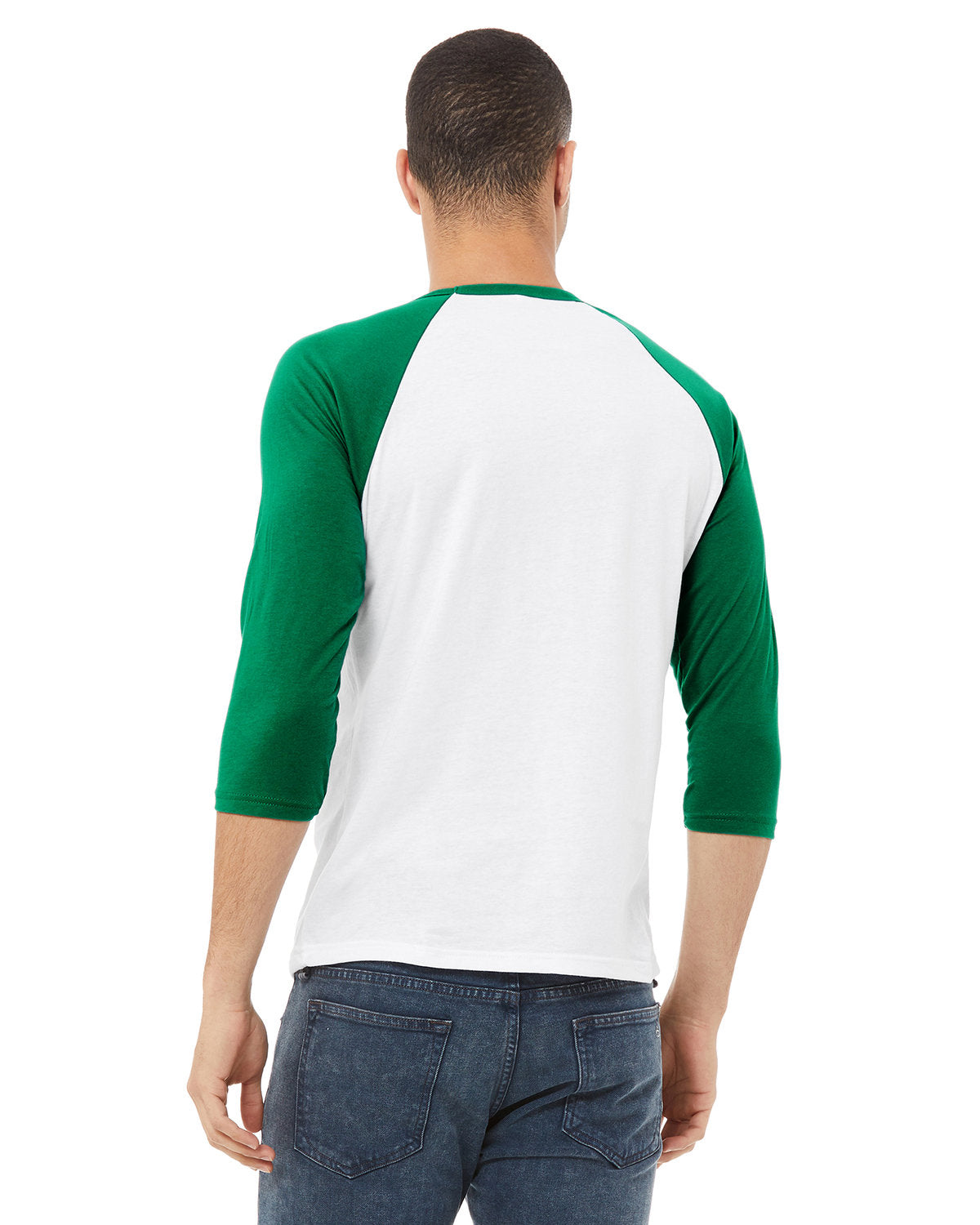 Bella + Canvas 3200 Unisex 3/4 Sleeve Baseball Tee - Soft Cotton Jersey Shirt for Men & Women - Perfect for Casual Wear, Sports & Team Uniforms