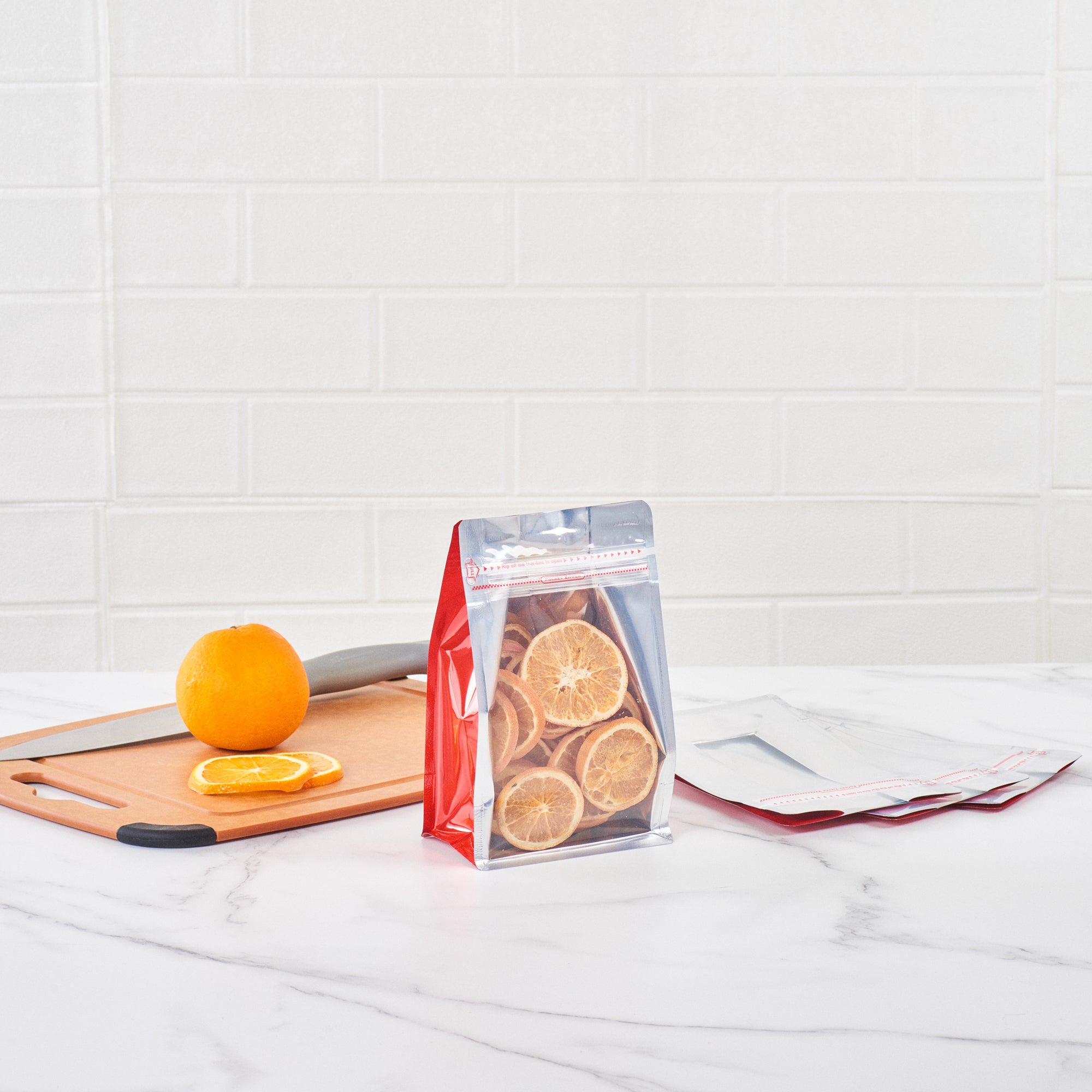 Premium Red Plastic Medium Snack Bags - Double Seal, Rip Lock & Heat Sealable (8