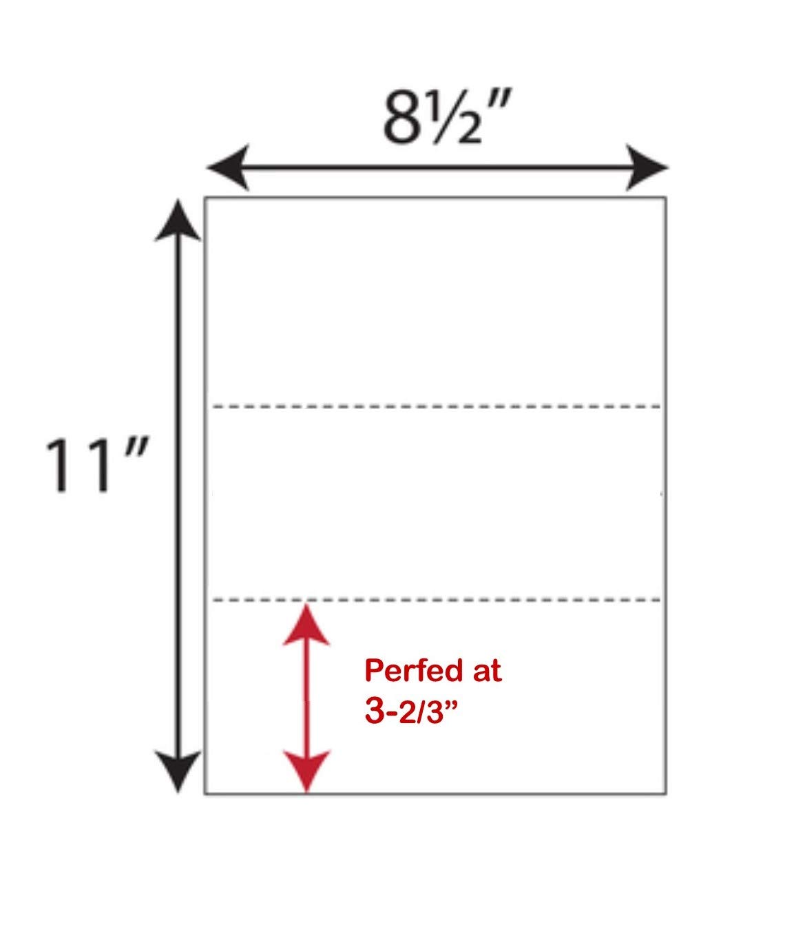Laser Print Security Paper (SGP-25) - Double Perforations, Hidden 