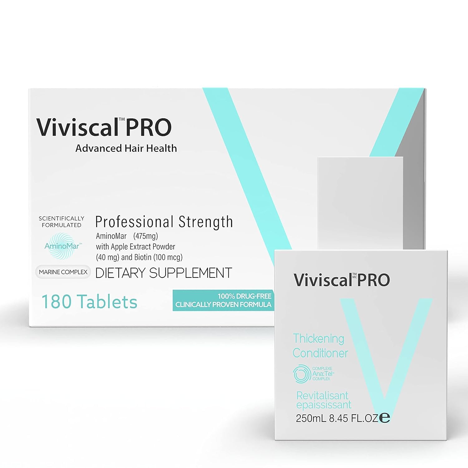 Best Hair Growth Vitamins & Conditioner Set - 180 Tablets for Thicker, Stronger Hair with Nourishing Conditioner - Ideal for Men & Women for Daily Hair Care Routine