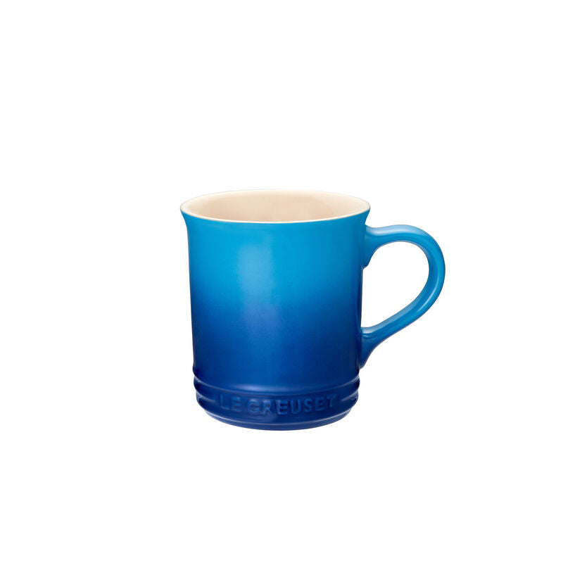 Le Creuset Classic Ceramic Coffee Mug - 12 oz, Cobalt Blue - Durable & Stylish for Hot & Cold Beverages - Perfect for Home, Office, or Gifts