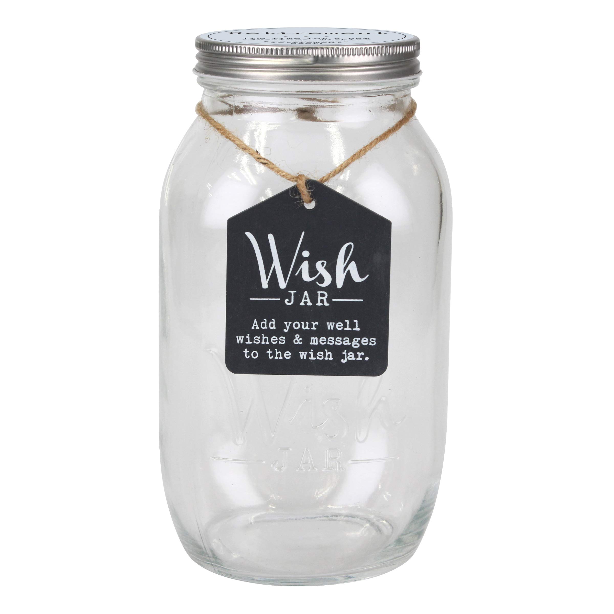 Premium Retirement Wish Jar Gift Set - Includes 100 Tickets, Pen & Decorative Lid - Perfect for Retirement Parties, Farewell Gifts & Memory Keepsakes
