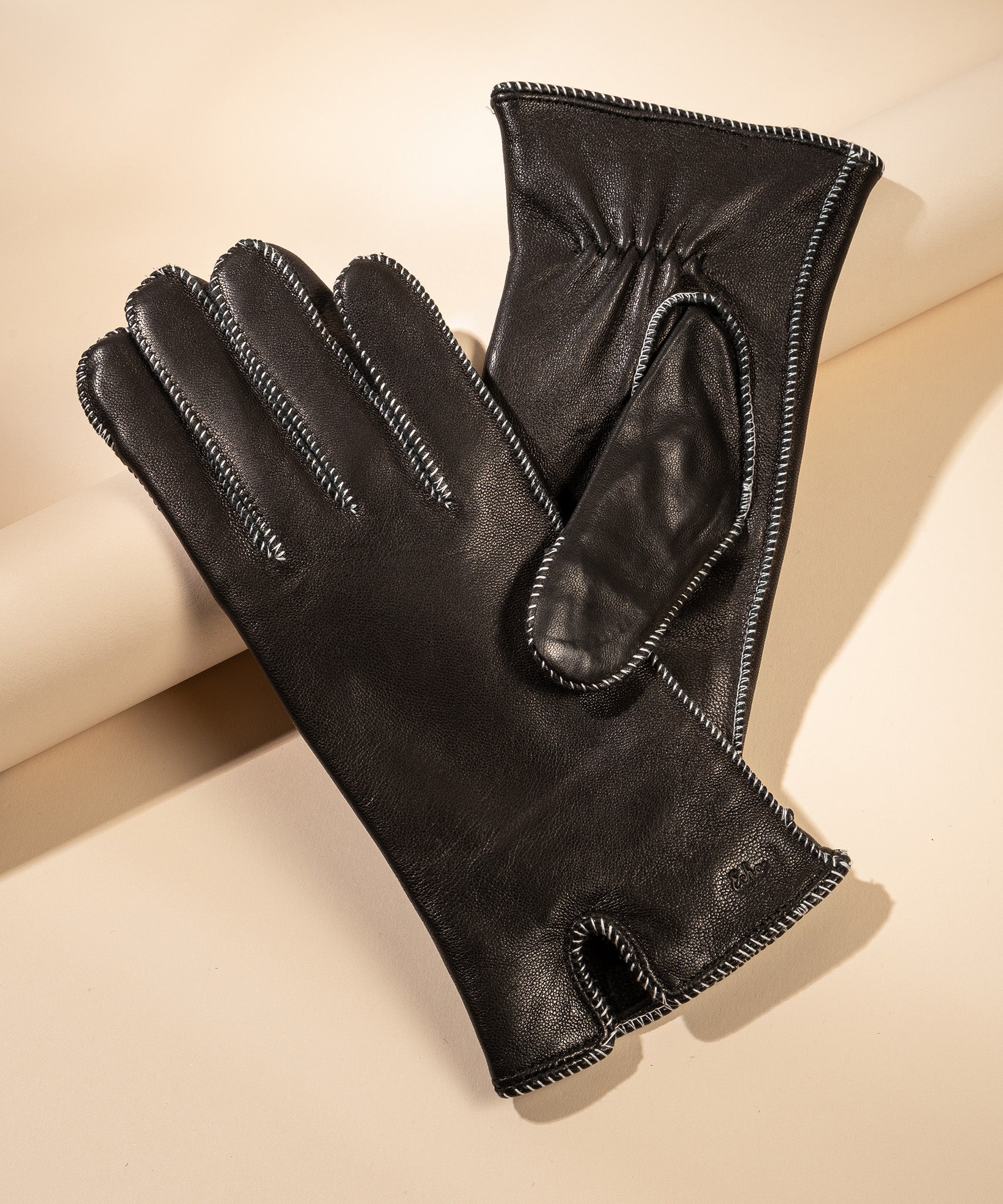 Premium Whip Stitch Leather Gloves for Men & Women - Durable Winter Gloves for Driving, Motorcycling & Outdoor Activities