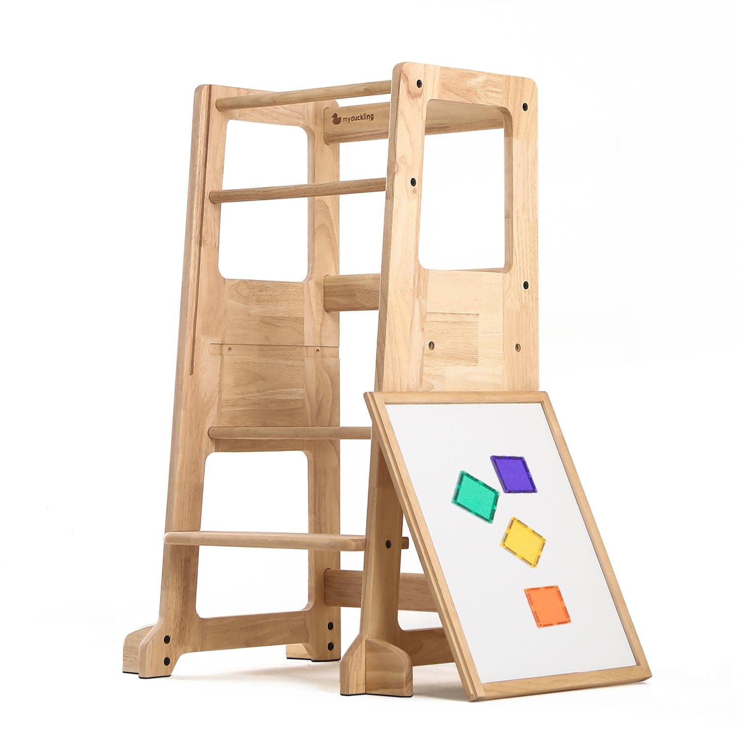 LOLA Deluxe Adjustable Learning Tower - Solid Wood Toddler Step Stool for Kitchen, Baking & Learning - Safe & Sturdy Montessori Helper for Kids (Pre-Order Available)