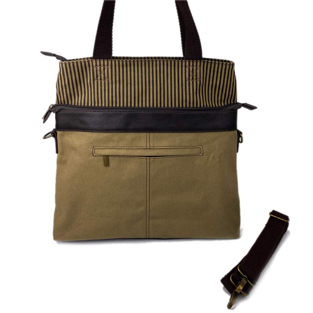 Stylish Mauve Canvas Crossbody Convertible Tote Bag with Butterfly Design - Perfect for Work, Travel & Everyday Use | Olive Green Color Option