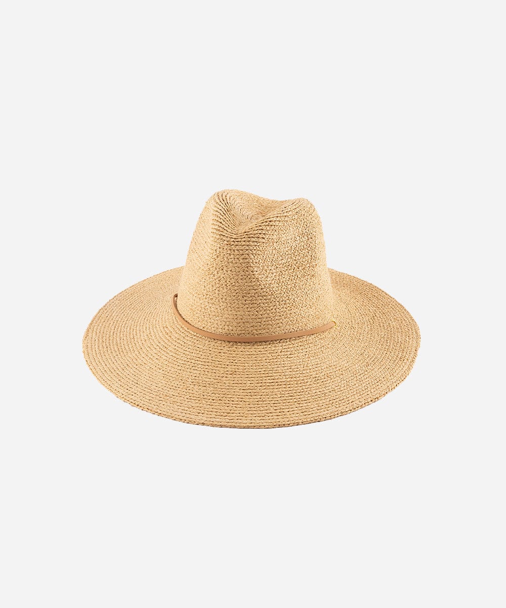Ozzy Packable Straw Sun Hat for Women - UPF 50+ Wide Brim Summer Beach Hat - Foldable Travel Sun Hat for Outdoor, Vacation, and Gardening