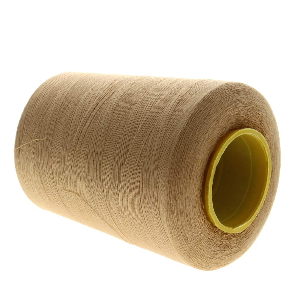 Bettomshin 1Pcs High-Quality Polyester Serger Machine Thread - 8000 Yards Per Spool for Embroidery & Sewing | Compatible with Manual & Machine Sewing (402 Dia, Ginger 455) | Perfect for Quilting, Clothing Repair & Craft Projects