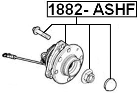 Febest Front Wheel Hub 1882-ASHF - OEM 1603253 Replacement for Smooth & Safe Driving | Perfect for Daily Commute & Off-Road Adventures