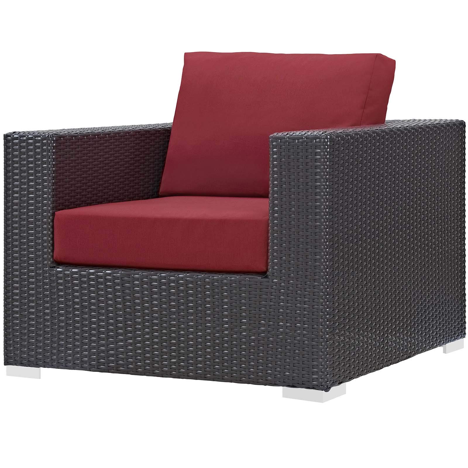 Modern Outdoor Patio Lounge Sofa Set with Chair & Coffee Table - Waterproof Fabric Rattan Wicker Fire Pit Furniture - Perfect for Backyard, Garden, Poolside Relaxation & Entertaining
