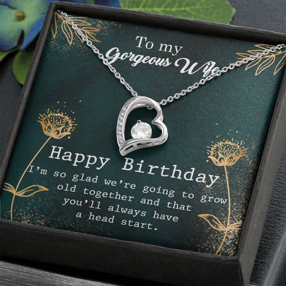 Forever Love Necklace for Women - Romantic Birthday & Anniversary Gift for Wife - Perfect for Valentine's Day, Wedding, or Special Occasions
