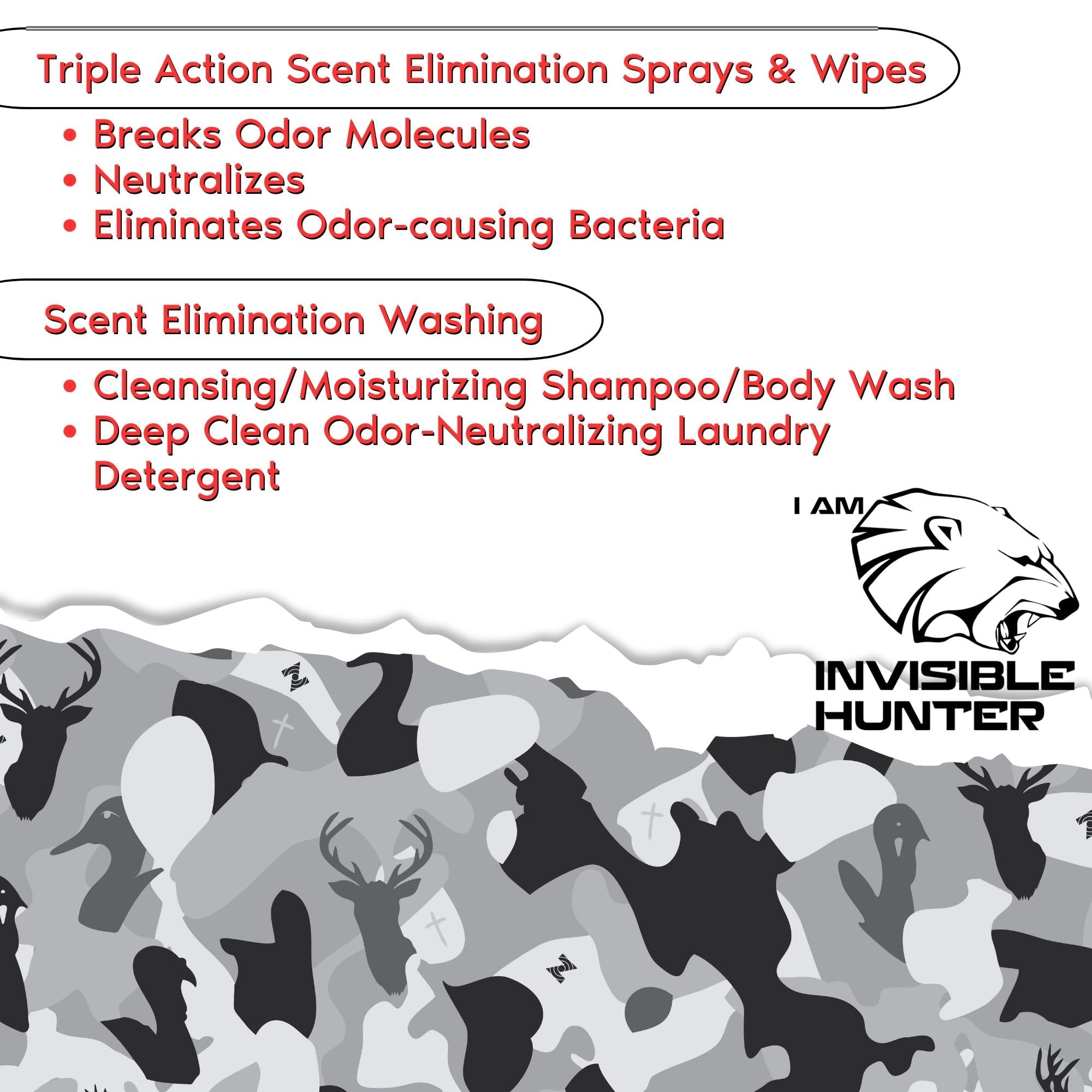 Zone Protects Scent Eliminator Body Wash & Shampoo - 16oz, Moisturizing, Odor-Removing, Unscented for Clean Hunting | Ideal for Outdoor Activities, Camping & Hunting Gear Preparation