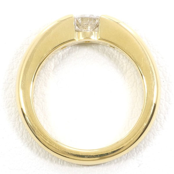 18K Yellow Gold Diamond Ring for Women - Elegant Solitaire Engagement & Wedding Band - Perfect for Proposals, Anniversaries, and Special Occasions