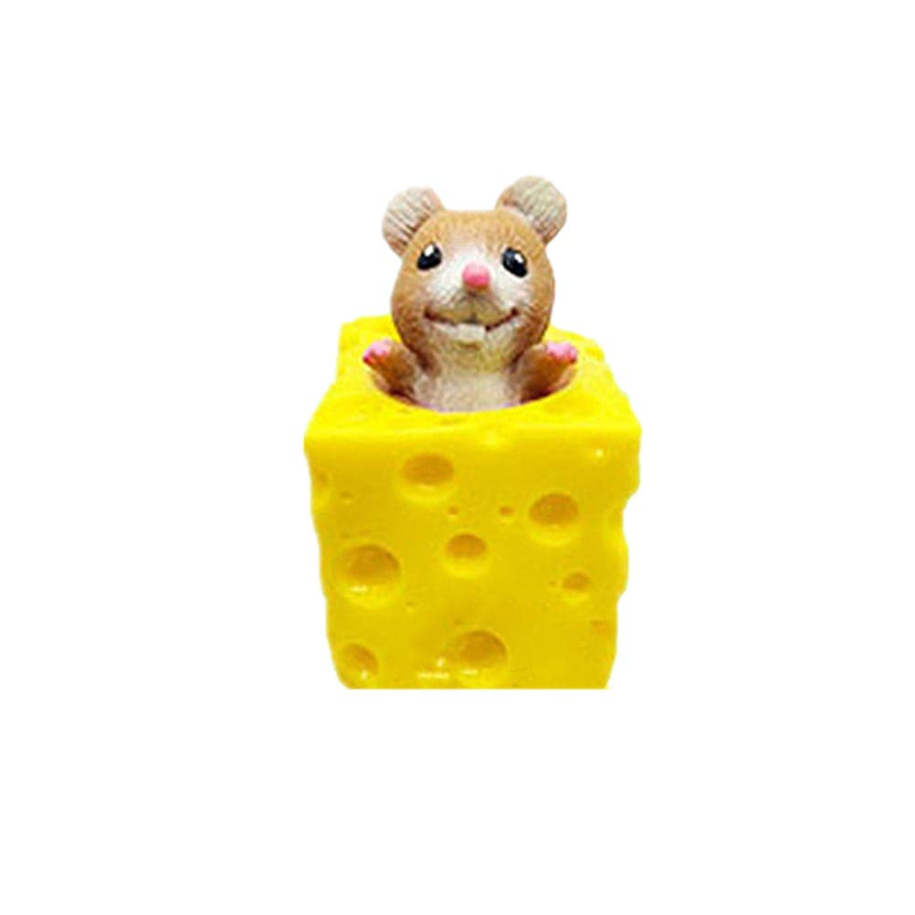 Balacoo Creative Soft Simulation Cheese Cup Toy - Cute Stress Relief Squeeze Toy for Kids & Adults - Perfect for Office, Home, and Anxiety Relief