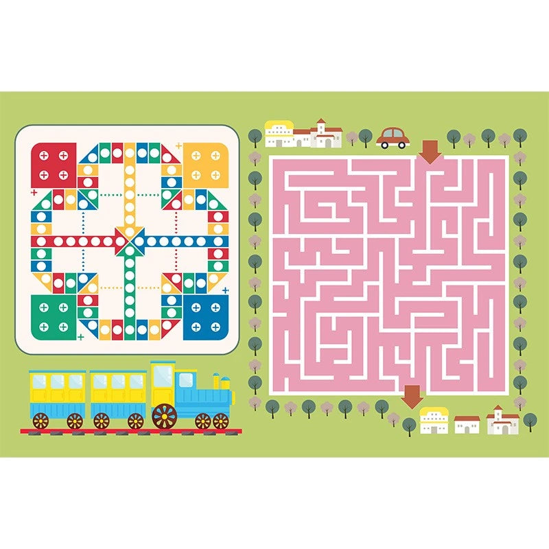 Premium Velvet Spillproof Nursery Rug for Kids - Soft & Durable Play Mat for Baby Crawling, Toddler Playroom & Daycare Flooring - Phyllis Wonderland Collection