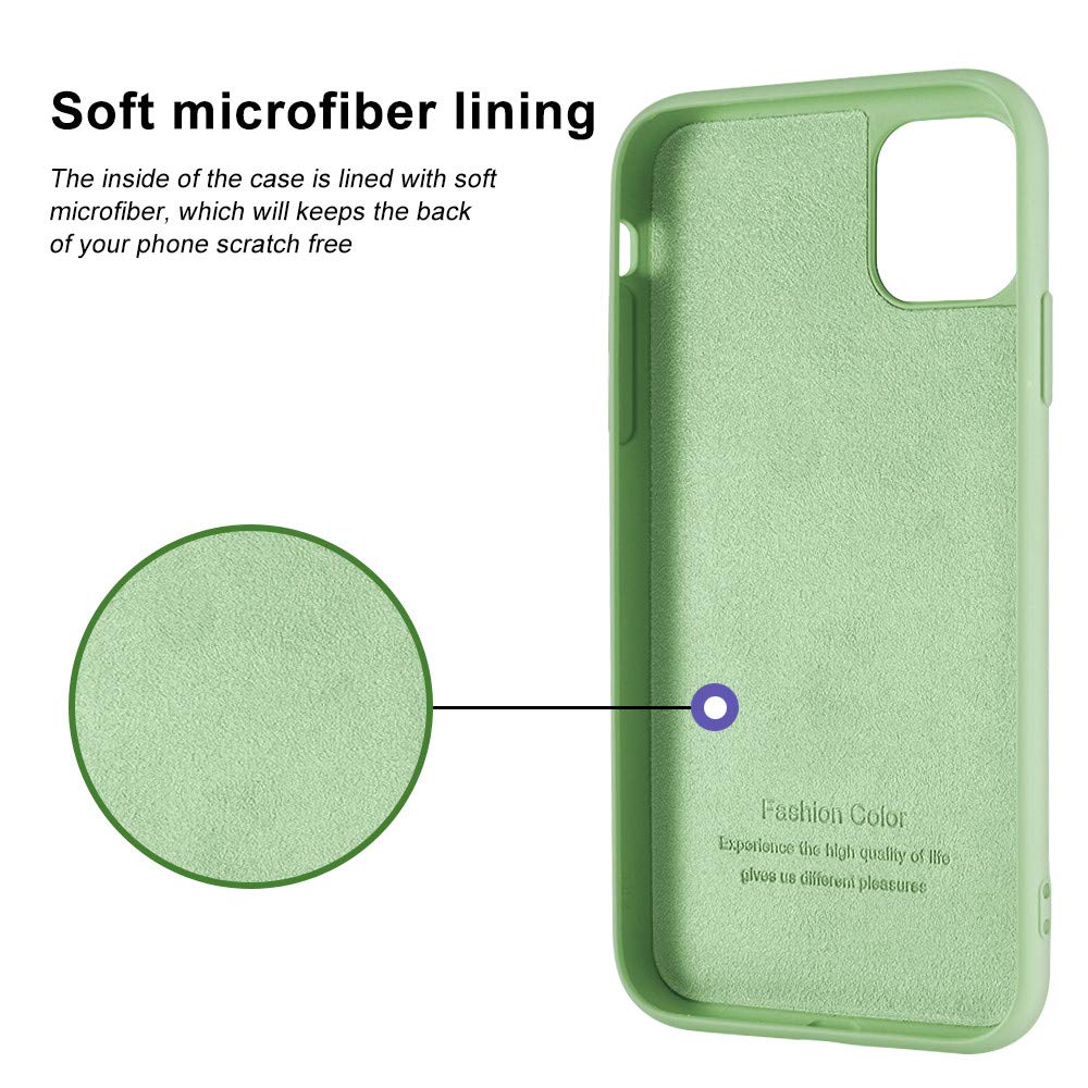 JOYLAND Mustard Green Silicone Case for iPhone 12 Mini - Cute Cat & Dog Paws Pattern, Flexible Soft TPU Bumper Cover | Perfect for Everyday Use, Gift Giving & Pet Lovers