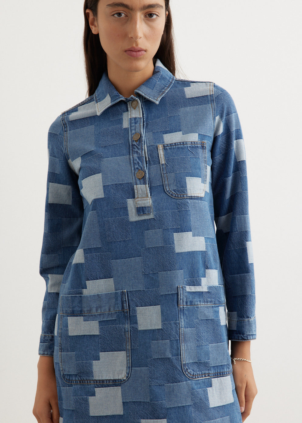 Aurelia Washed Indigo Cotton Robe for Women - Soft & Comfortable Loungewear - Perfect for Spa, Relaxation & Home Wear