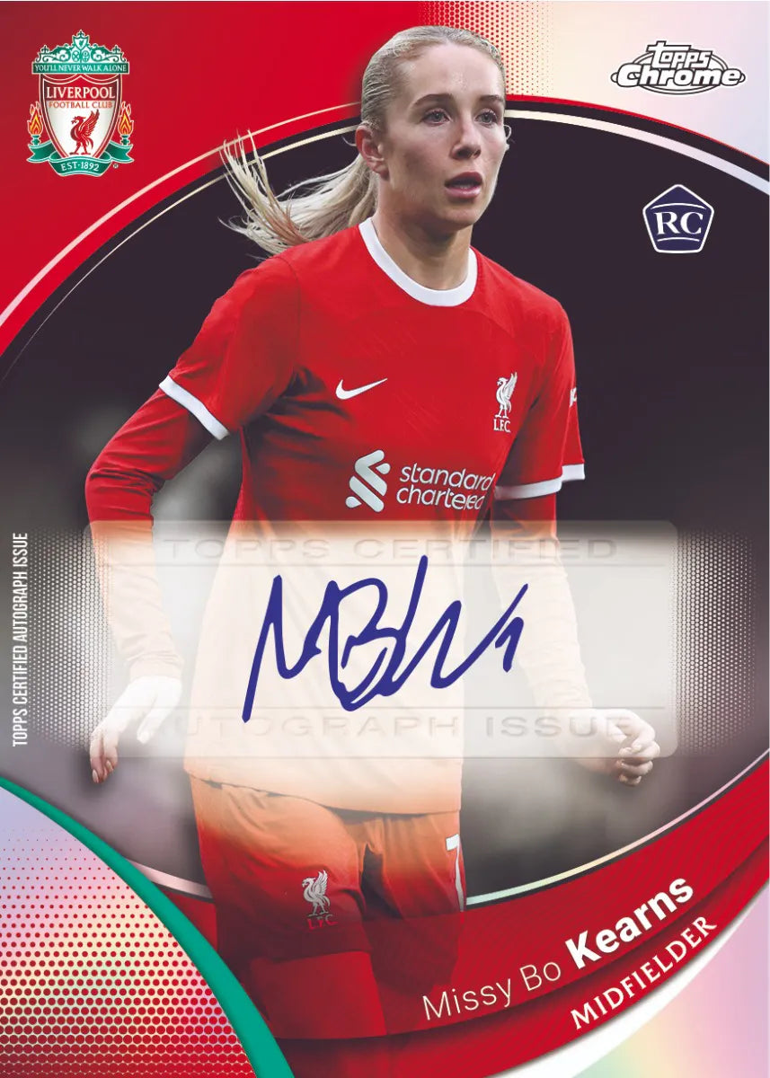 Liverpool FC 2023-2024 Topps Chrome Hobby Box - Collectible Soccer Trading Cards for Fans & Collectors - Perfect for Gifts, Display & Trading