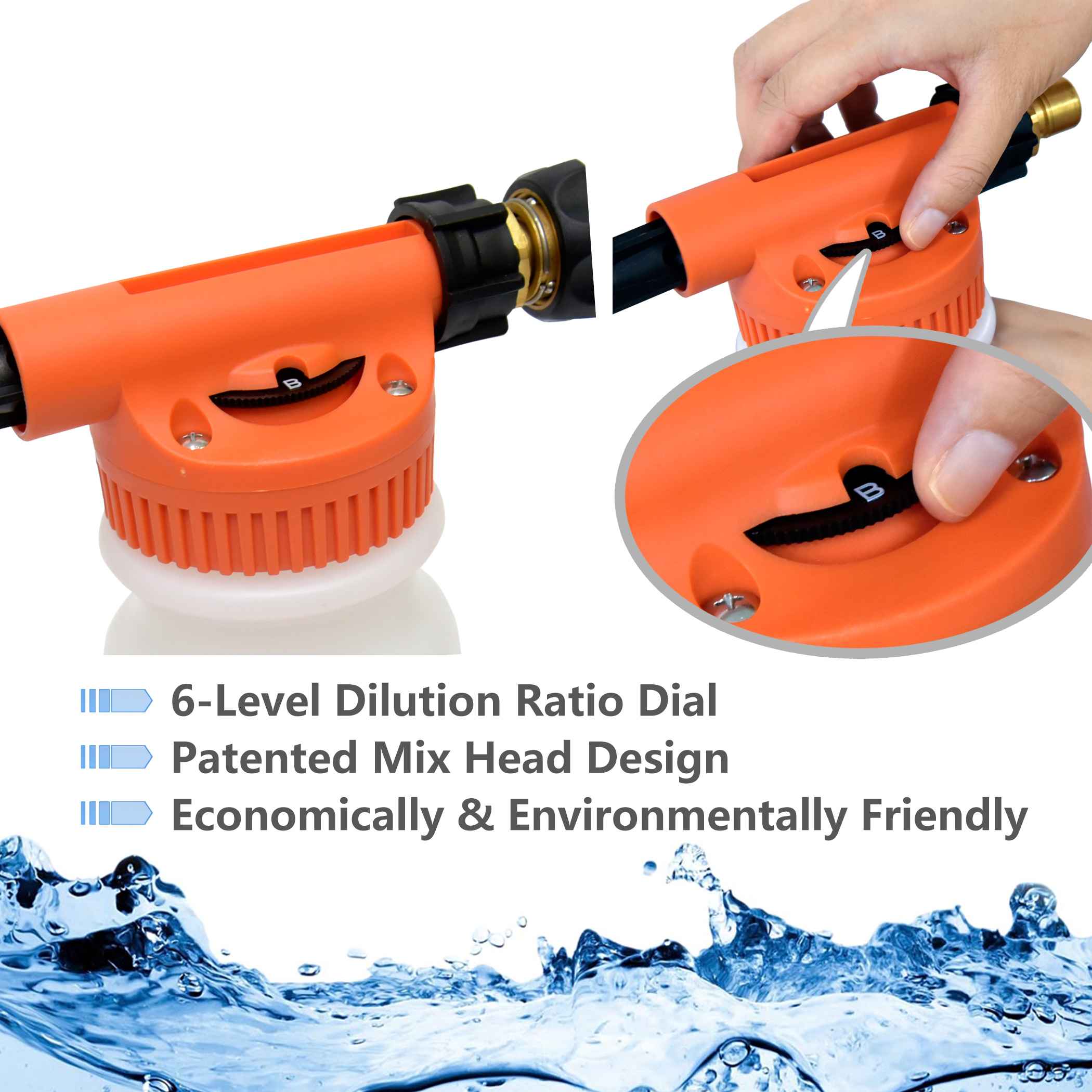 Multi-Purpose Foam Gun with 900ml Bottle - Perfect for Car Washing, Home Cleaning & Gardening