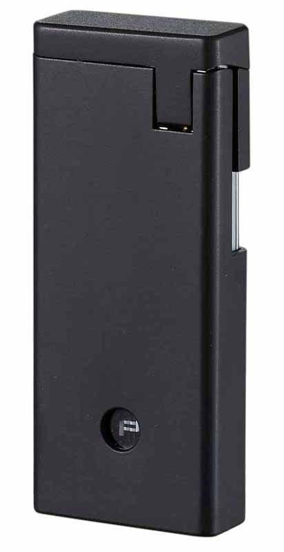 Porsche Design Eifel Torch Flame Lighter - Matte Black Windproof Refillable Butane Lighter for Cigars, Candles & Outdoor Use