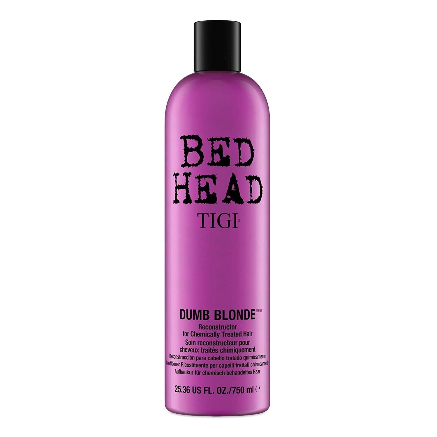 TIGI Bed Head Dumb Blonde Reconstructor Conditioner - 25.36 Oz (1 Lb) for Damaged & Bleached Hair - Salon Quality Repair Treatment for Blonde & Highlighted Hair - Perfect for Daily Hair Care Routine