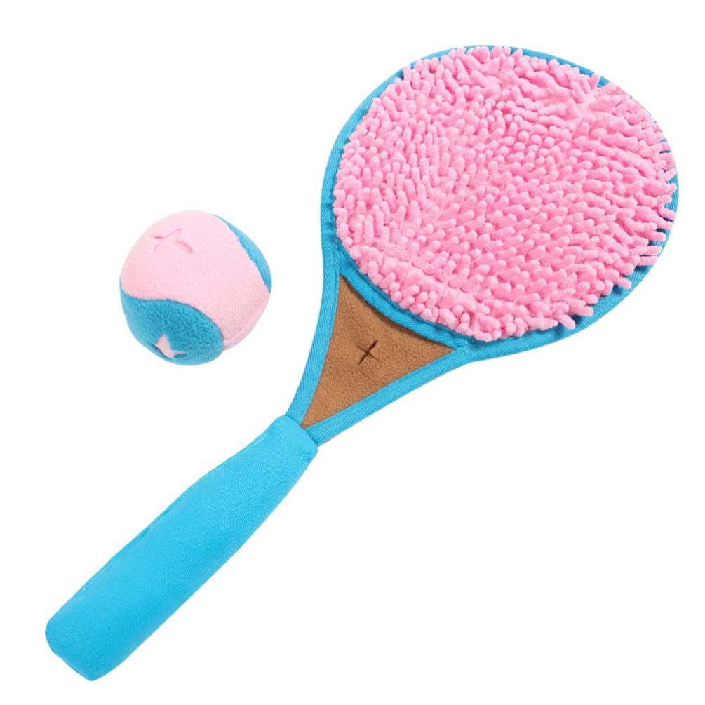 Interactive Dog Puzzle Toys & Snuffle Mat - Tennis Racket Shaped Foraging Mat for Cats & Dogs | Washable Pet Feeding Mat, Training Tool & Mental Stimulation Toy | Perfect for Puppy Enrichment, Slow Feeding & Hunting Games