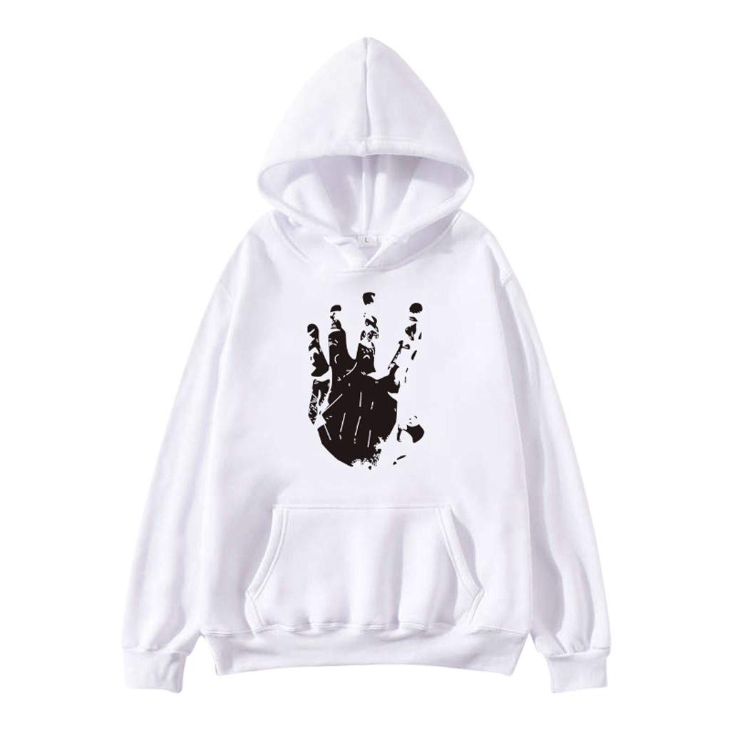 ZEFOTIM Women's Printed Hoodie - Loose Fit Long Sleeve Sweatshirt for Casual Wear | Comfortable Pullover Blouse for Everyday Outfits, Lounge & Street Style Fashion