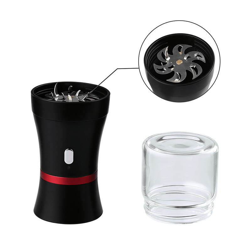 LTQ Electric Herb Grinder - Rechargeable Metal Spice Crusher for Herbs, Tobacco & Medicinal Plants | Perfect for Cooking, Aromatherapy & DIY Herbal Blends