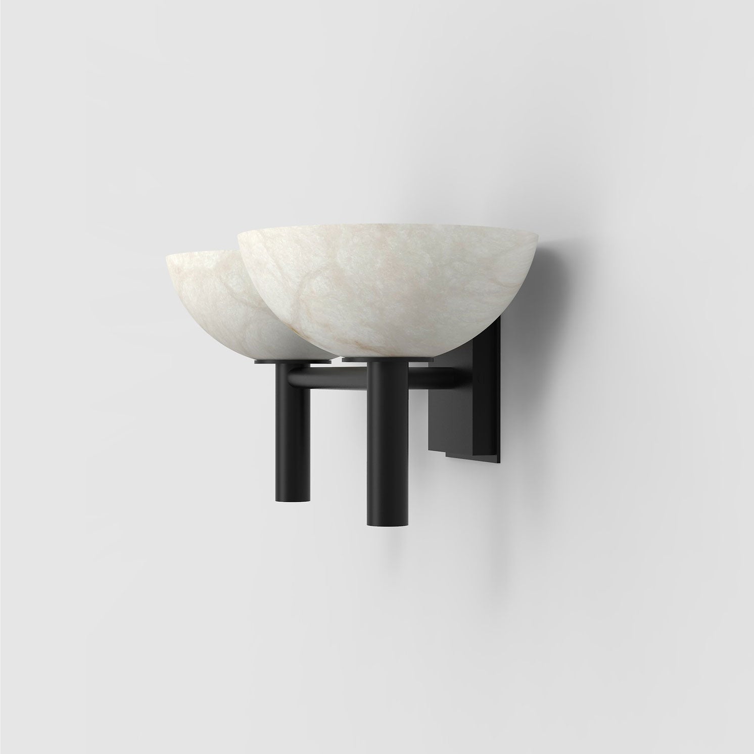 Alabaster Wall Lamp - Handcrafted Stone Bowl Sconce for Bedroom, Living Room & Hallway Lighting | Dimmable Modern Fixture