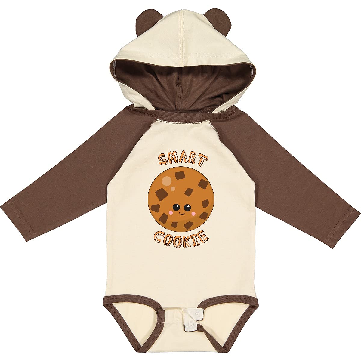 Inktastic Smart Cookie Long Sleeve Baby Bodysuit - Adorable Infant Outfit for Holidays, Family Photos & Special Occasions