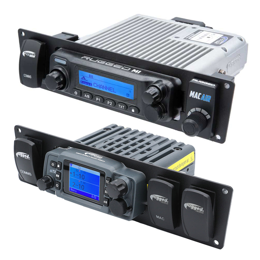 Yamaha Wolverine RMAX Mobile Radio & Rocker Switch Mount Kit - Heavy Duty ATV UTV Accessory for Off-Road Adventure & Hunting