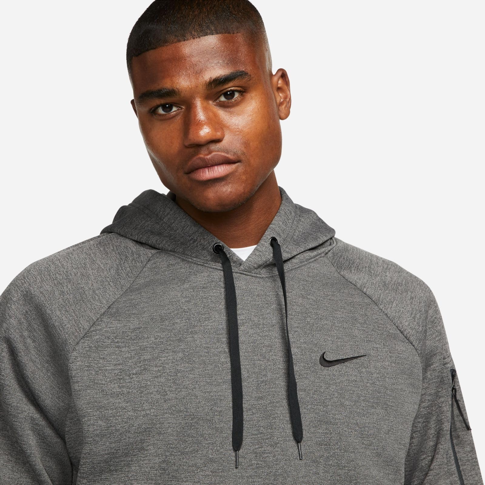 Nike Men's Therma Hooded Fitness Pullover - Lightweight Running Jacket for Cold Weather, Gym & Outdoor Workouts - Perfect for Jogging, Hiking & Training