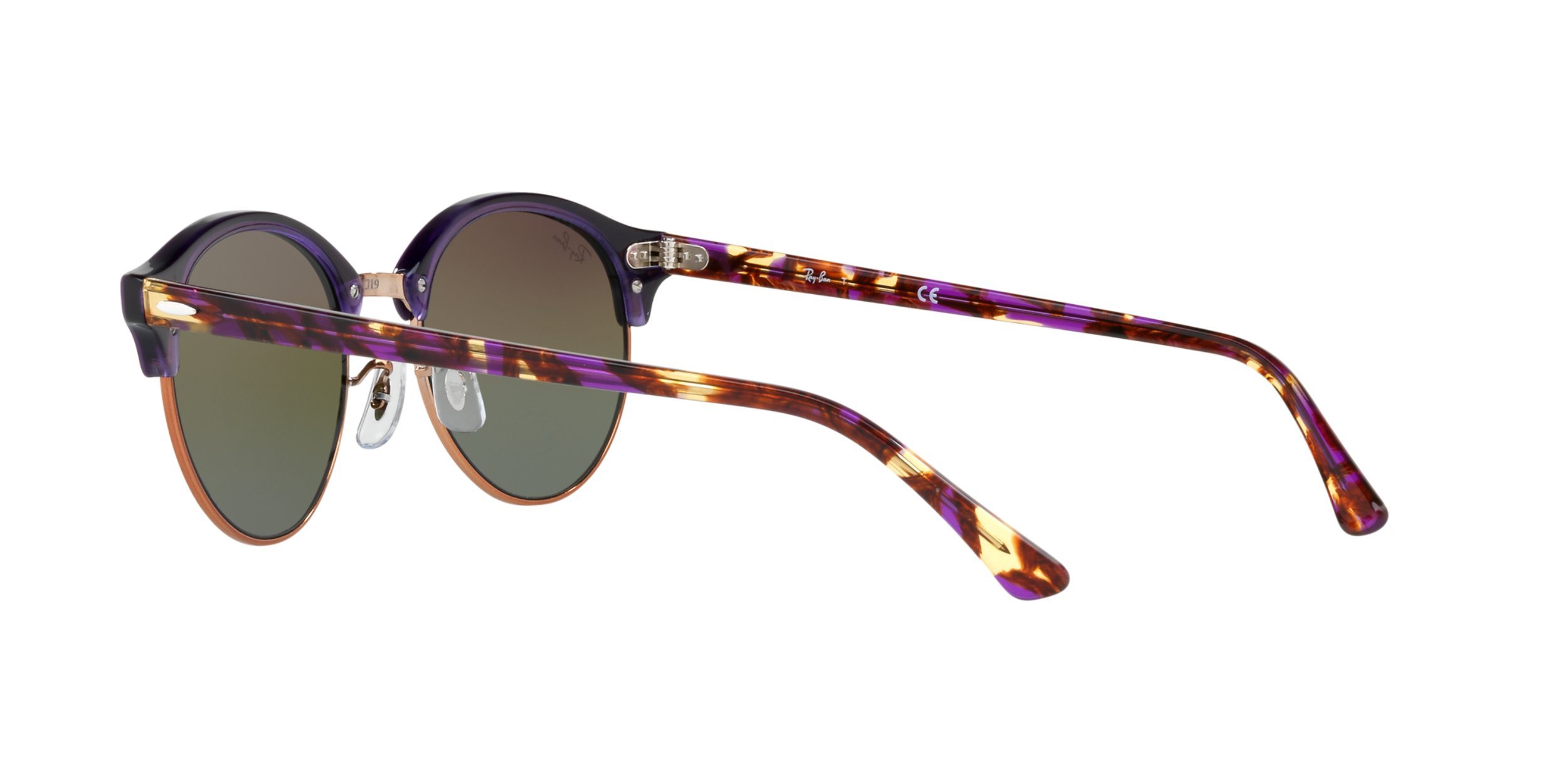 Ray-Ban RB4246 Clubround Round Polarized Sunglasses for Men & Women - UV Protection, Classic Retro Style - Perfect for Driving, Beach & Outdoor Activities