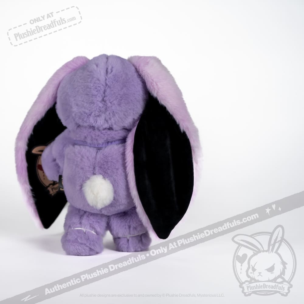 Plushie Dreadfuls Anxiety Rabbit Stuffed Animal - Purple Limited Edition Plush Toy for Stress Relief & Comfort | Perfect for Anxiety Support, Therapy, and Cuddling