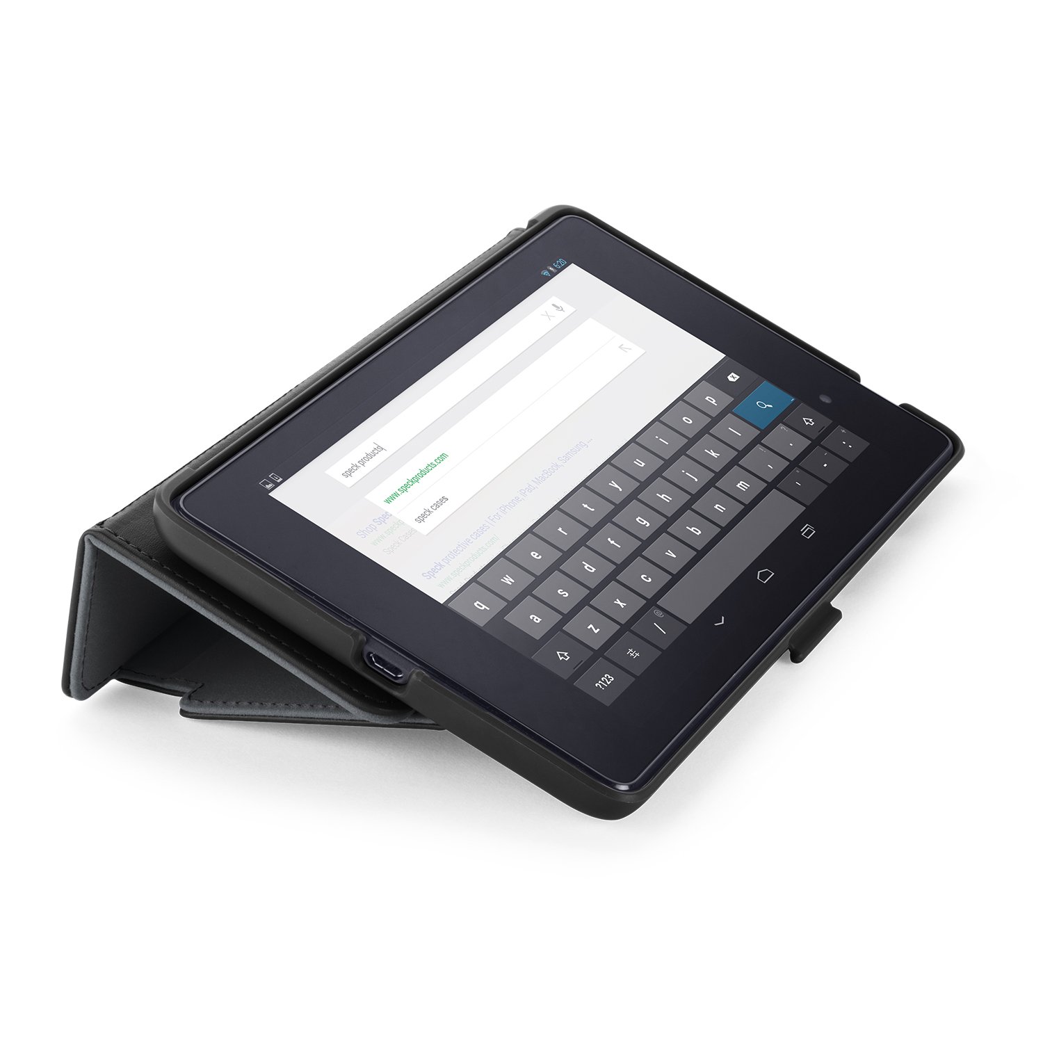 Speck Stylefolio Case & Stand for Google Nexus 7 Tablet - Black/Slate Grey | Protective Cover with Kickstand | Perfect for Work, Travel & Home Use