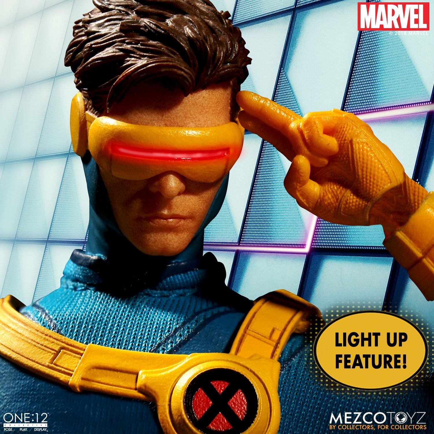 Mezco Toyz One:12 Collective Marvel Comics X-Men Cyclops 1/12 Scale Action Figure - Premium Collectible for Display & Marvel Fans
