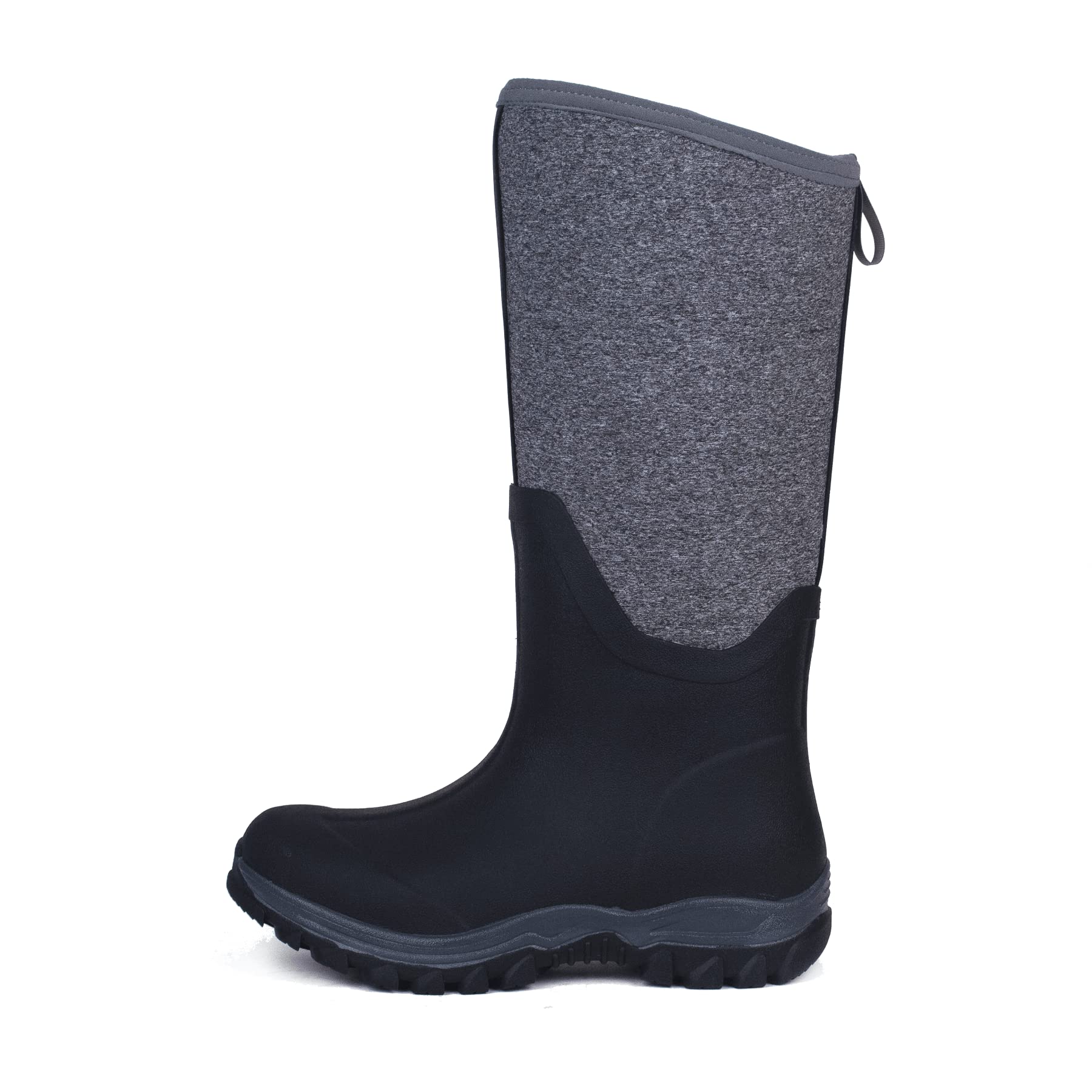 Aimaer Women's Waterproof Mid Calf Rain Boots - Insulated Neoprene Rubber Boots for Gardening, Farming, Mud Work & Outdoor Activities