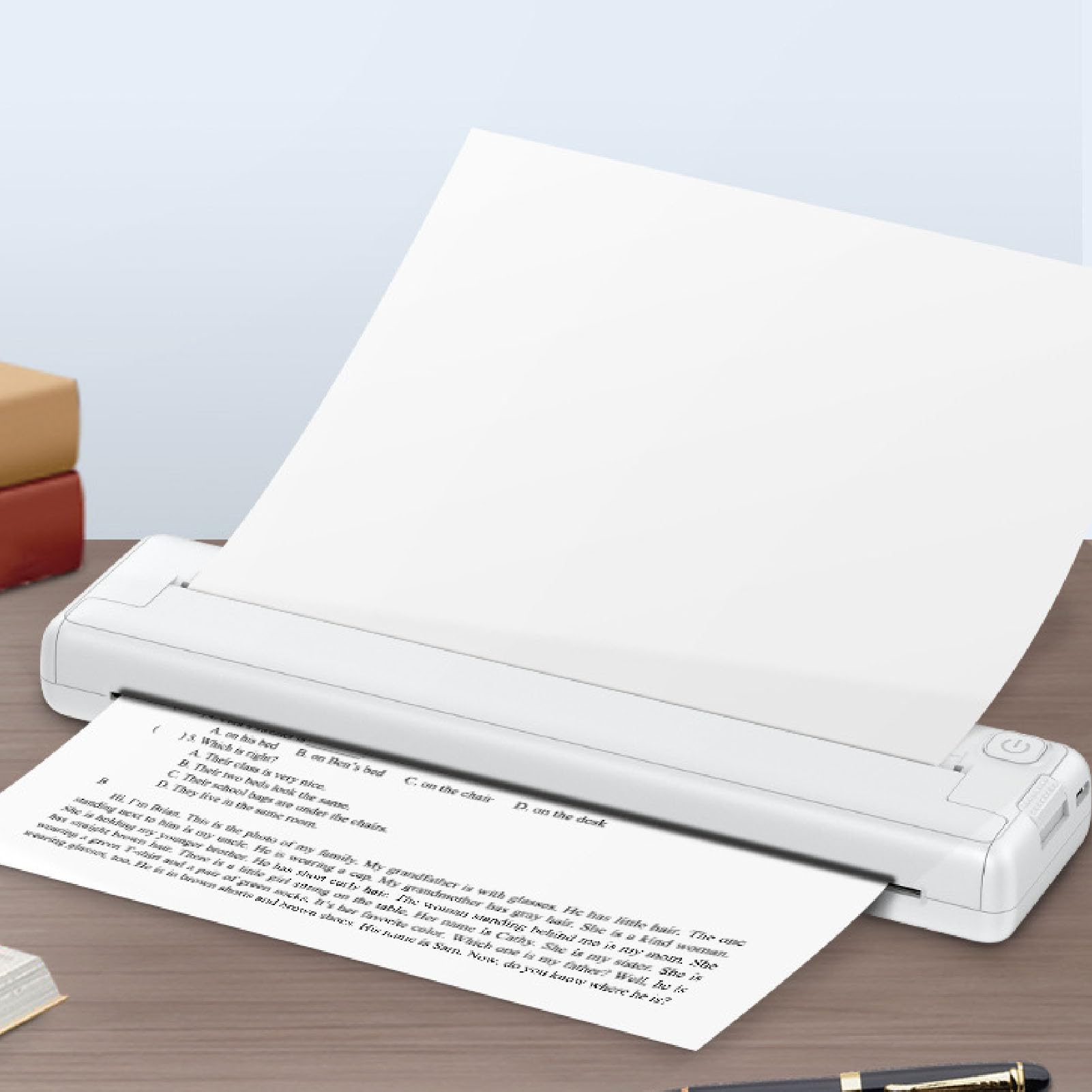 Ciciglow Portable Wireless Thermal Printer - Inkless A4 Printer with APP for Home, School & Office | Type-C Charging | US Letter Support | Ideal for Homework, Notes & Receipts