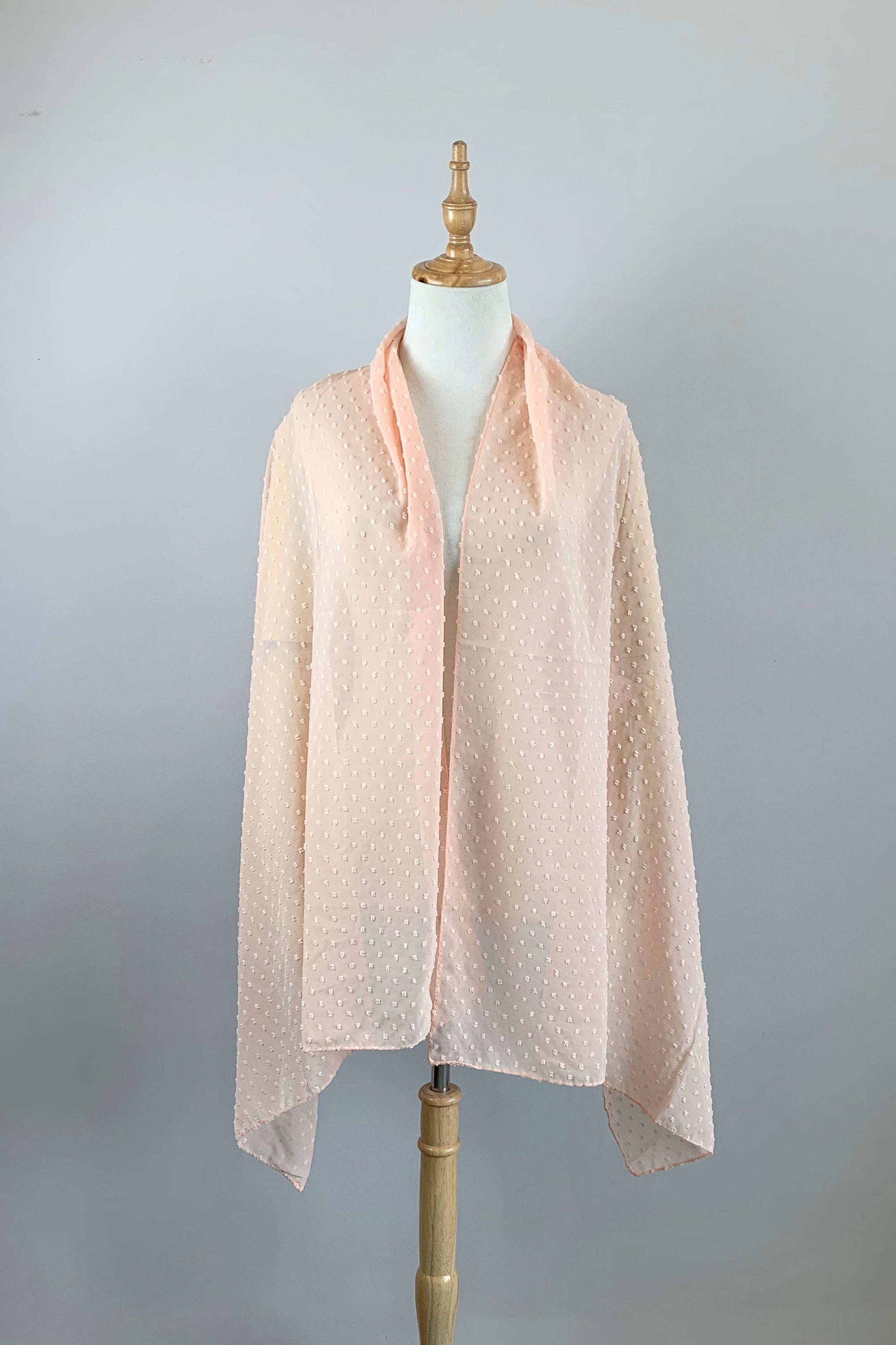 Elegant Champagne Long Scarf Cover Up Shawl - Lola Cha08 for Women | Perfect for Beach, Evening Parties & Special Occasions
