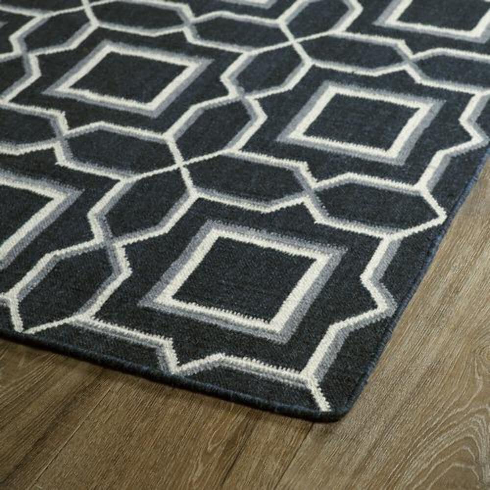 Kaleen Rugs Glam Runner Rug - Charcoal Gray 2'6